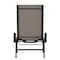 Flash Furniture Black/Brown Adjustable Chaise Lounge with Arms JJ-LC323-BLK-BR-GG - alternate 9